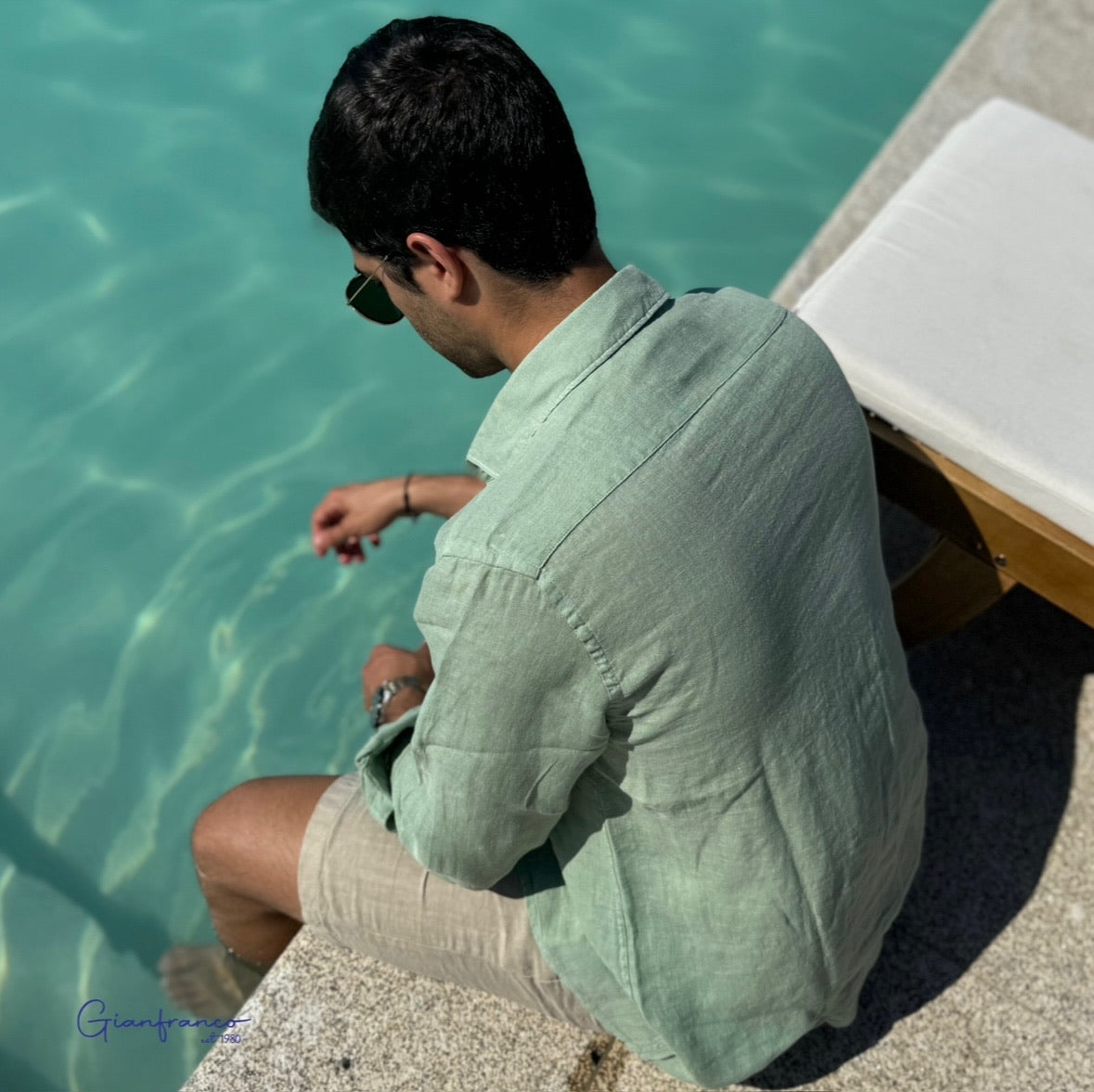 Lime Linen Shirt